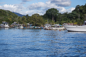 Alcan Fishing Village, at the east end of Chaguaramas Bay.